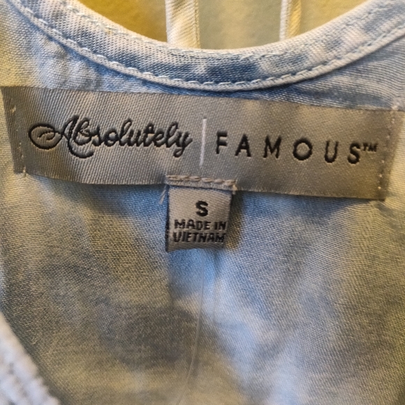 NWT Absolutely Famous Chambray Dress S - Picture 5 of 6